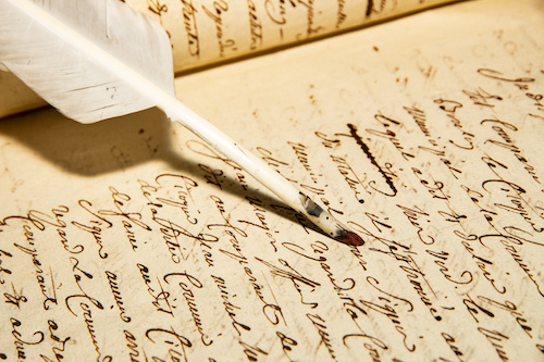 Historical Paper and Quill